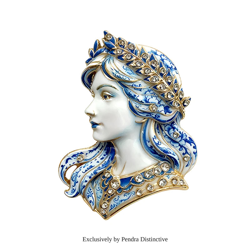PENDRA Beautiful Lady Virgo Zodiac Brooch