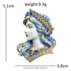 PENDRA Beautiful Lady Virgo Zodiac Brooch