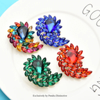 PENDRA Waterdrop Royale Crystal Flower Brooch