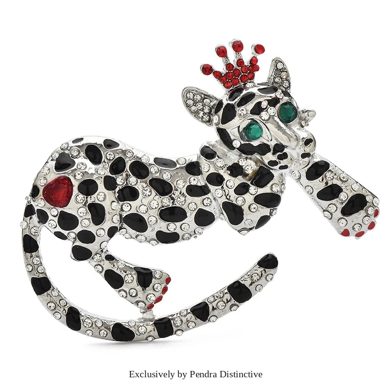 PENDRA Wear Crown Leopard Brooch