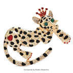 PENDRA Wear Crown Leopard Brooch