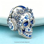 PENDRA Wear Headphone Skull Brooch