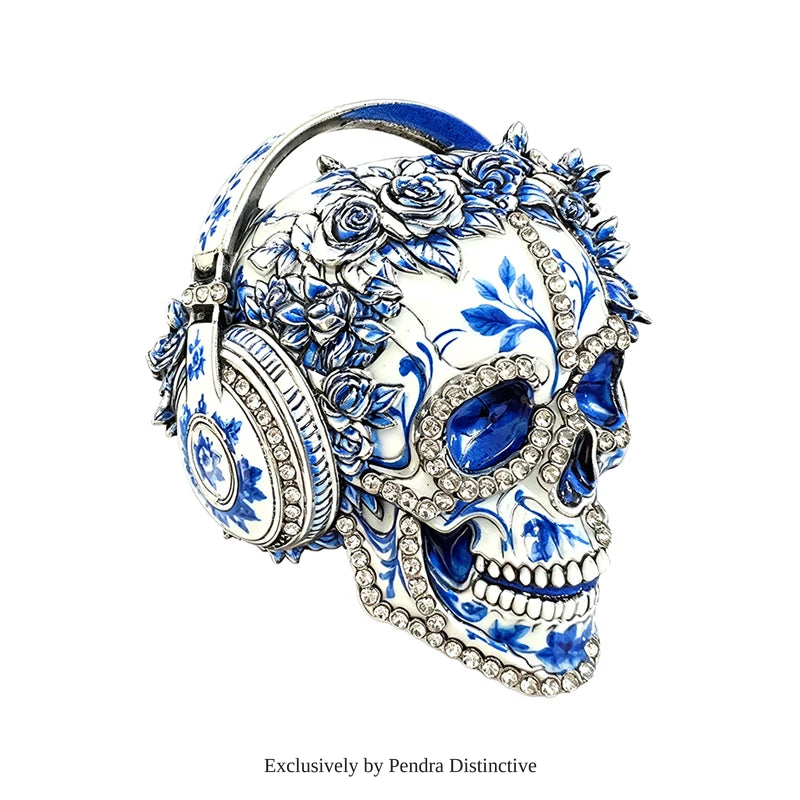 PENDRA Wear Headphone Skull Brooch