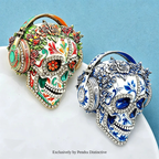 PENDRA Wear Headphone Skull Brooch