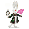 PENDRA Whimsy Enamel Rabbit Brooch