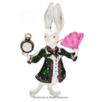 PENDRA Whimsy Enamel Rabbit Brooch