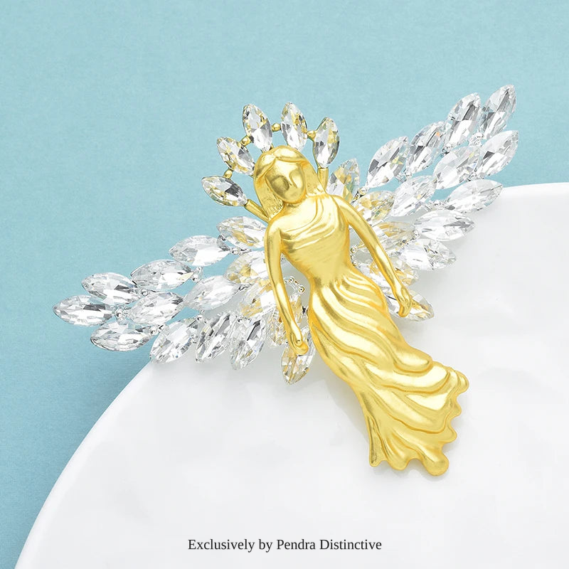PENDRA Shining Wings Angel Brooch