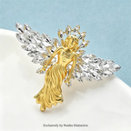PENDRA Shining Wings Angel Brooch