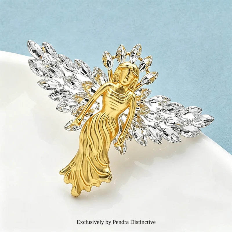 PENDRA Shining Wings Angel Brooch