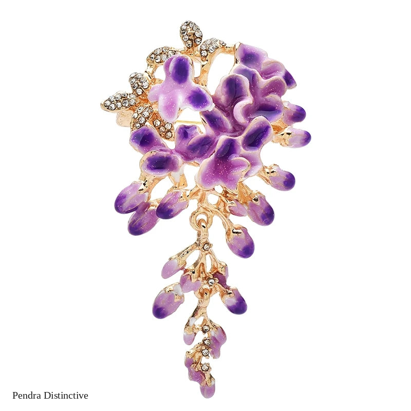 PENDRA Wisteria Beautiful Wisteria Flower Brooch