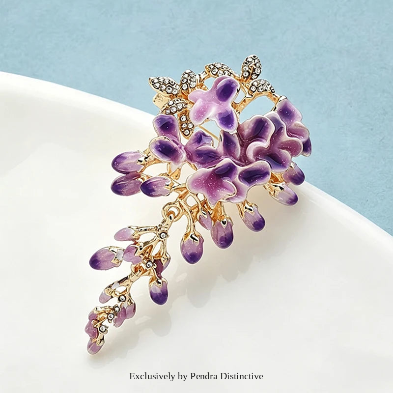 PENDRA Wisteria Beautiful Wisteria Flower Brooch