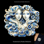 PENDRA Zodiac Porcelain Animal Brooch