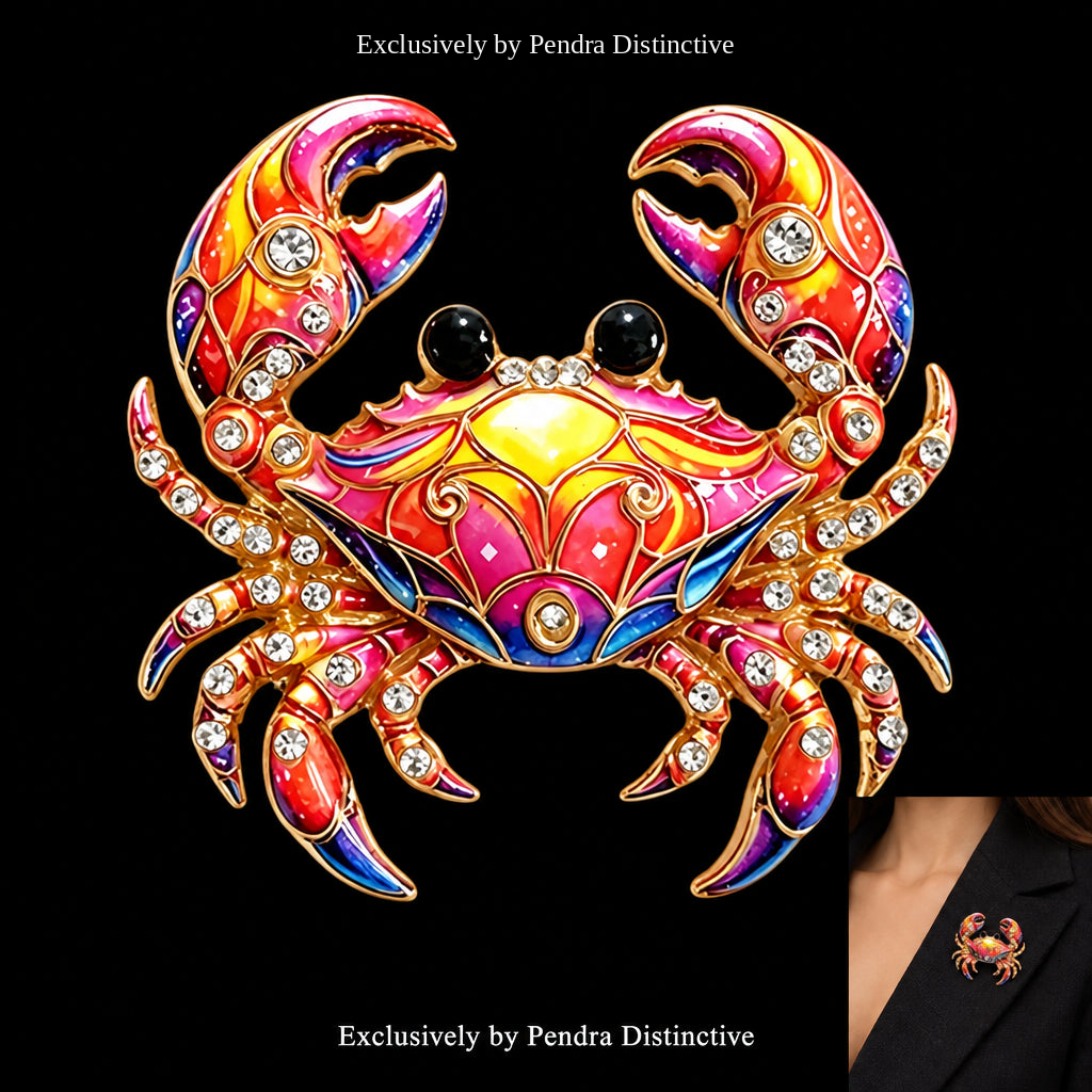 PENDRA Zodiac Porcelain Animal Brooch