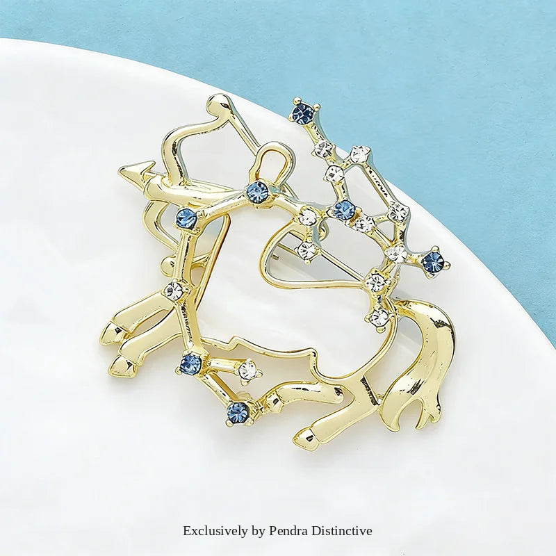 PENDRA Zodiac Sagittarius Brooch
